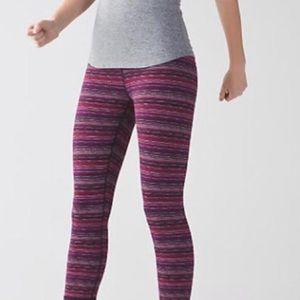 Lululemon Wunder Under Cyber Stripe Leggings